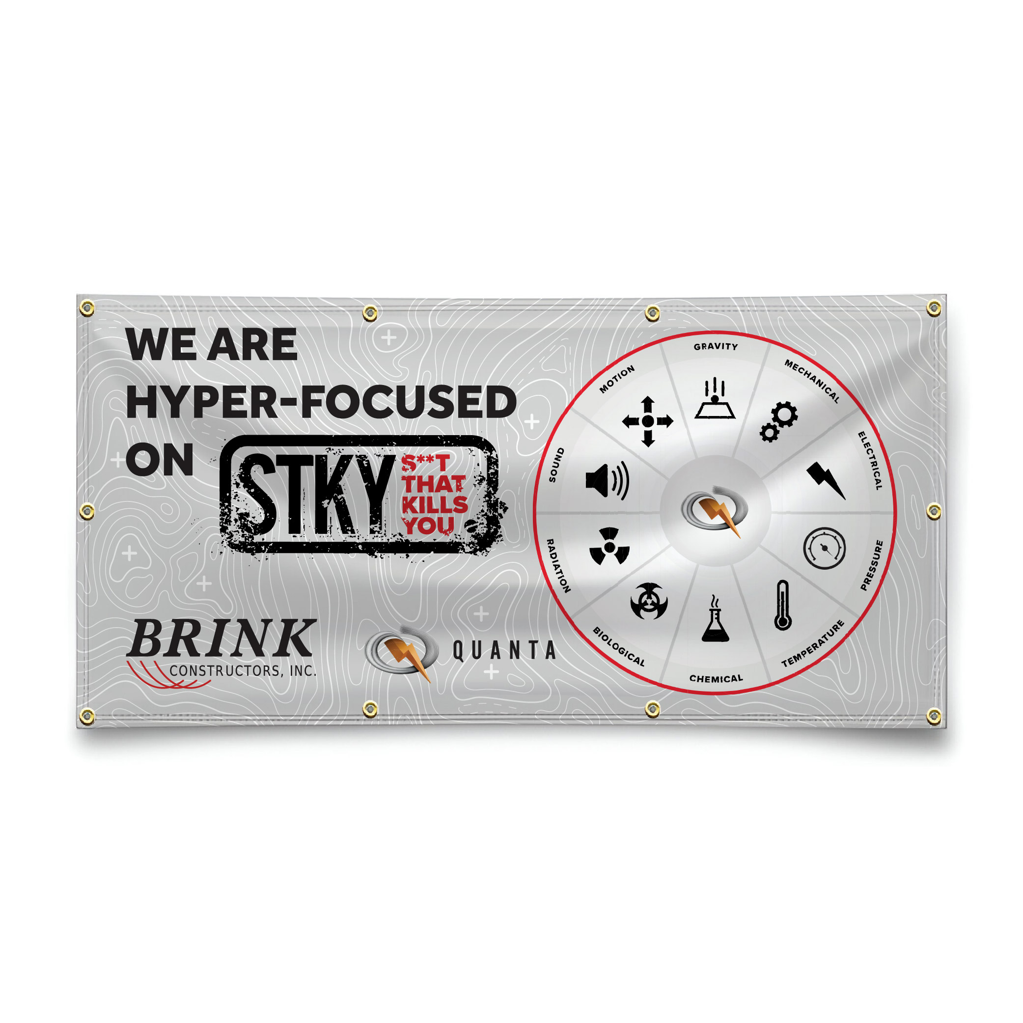Brink STKY Banner - Gray